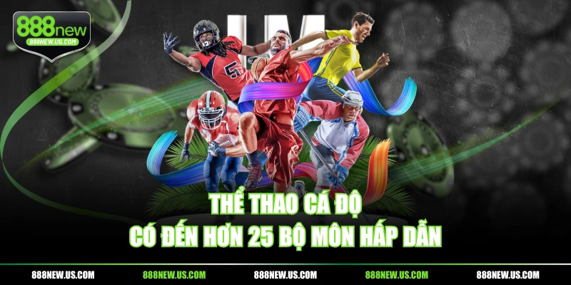 Thể thao cá độ có đến hơn 25 bộ môn hấp dẫn